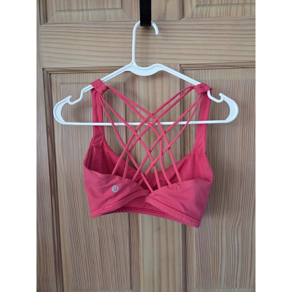 Lululemon Free to Be Sports Bra Athletic Workout Yoga Pink 12